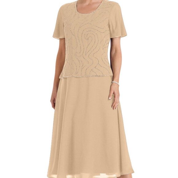 Vintage Anthony Richards Beaded Dance Dress Navy Blue - Picture 10 of 10